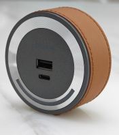 Type A&C USB, Grey/Coffee