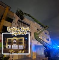 Building Facade Signboard Installation Bandar Puteri