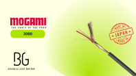 Mogami 3080 110 AES/EBU & DMX Digital Cable   25AWG OFC Balanced Cable for Pro Audio & Lighting (Black, Made in Japan)