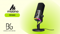 Maono PD100X Professional Dynamic Broadcast Microphone   Matte Black for YouTube, Podcasting & Streaming