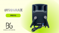 (MCMC Approved) DYNAMAX PRO112   12-Inch Portable Bluetooth Speaker System with Dual Wireless Microphones  Karaoke & PA System