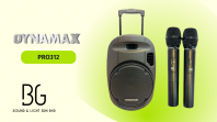 (MCMC Approved) DYNAMAX PRO312   12-Inch High-Power Portable Bluetooth Speaker with Dual UHF Wireless Microphones  Karaoke & PA System