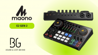 MaonoCaster E2 Gen 2 Konsol Audio Podcast   Antara Muka Strim dengan Dua XLR & Pad Bunyi