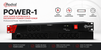 Radial Engineering Power-1 Penapis Kuasa & Pelindung Lonjakan 220V Rackmount Profesional