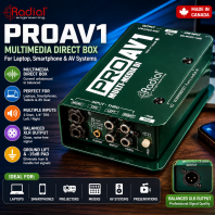 Radial Engineering ProAV1 ��ý�� DI �У��ʼǱ����ԡ��ֻ��� AV ϵͳ��Ƶ�ӿ�