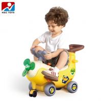 H&C Toys 4-in-1 Banana Plane Ride-On Toy for Toddlers   Push, Rock, Ride & Storage