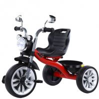  Kids Motorcycle-Style Tricycle with LED Headlight