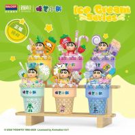 Balody Shin-Chan Ice Cream Series Mini Building Blocks   Cute Cartoon Character Micro Blocks Set  Creative DIY Puzzle Toy for Kids & Collectors