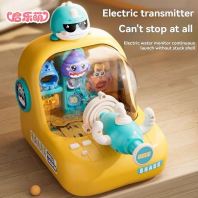 [Qilemeng] Electronic Pinball Machine Shooting Game   Tabletop Pinball Toy with Water Bombs, Lights & Sound  Interactive Desktop Arcade Game for Kids