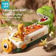 YIMI Dinosaur Electronic Pinball Toy   Desktop Dinosaur Pinball Machine Ball Catcher Game  Light & Sound Tabletop Arcade Toy for Kids