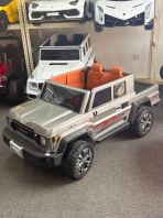 Kids Electric Ride-On Off-Road Pickup Truck | 12V Battery Powered | Dual Seat | Remote Control | LED Lights & Music System(TOYOTA)