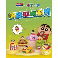 (Ready Stock) Balody Shin-Chan Delicious Snacks Series Building Blocks   Mini Connection Blocks Toy  Crayon Shin-Chan Snack Theme