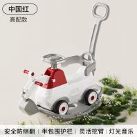 Multi-Functional Rocking Crane Ride-On with Trailer & Push Handle   Baby Construction Rocker Car for 1 Year & Above