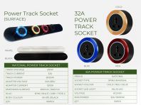 POWER TRACK 600mm-BK/WH