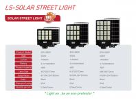 LS-300W 6500K SOLAR STREET LIGHT  ( 2 YEAR WARRANTY )