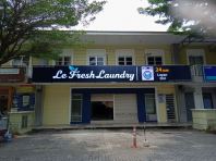 LAUNDRY SHOP OUTDOOR 3D LED ALUMINIUM TRISM BASE SIGNBOARD INSTALLATION AT BAYAN BARU | PENANG