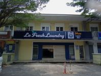 LAUNDRY SHOP OUTDOOR 3D LED FRONLIGHT ALUMINIUM TRISM BASE SIGNBOARD INSTALL AT BAYAN LEPAS | GEORGE TOWN PENANG