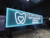 KLINIK OUTDOOR 3D LED LIGHTED FRAME SIGNAGE DESIGN AT BUKIT MERTAJAM | SEBERANG JAYA PENANG