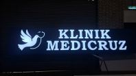 KLINIK OUTDOOR SHOPFRONT 3D LED FRONLIGHT ALUMINIUM TRISM BASE SIGNBOARD AT SUNGAI PETANI | KEDAH