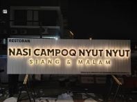 Food and Beverage 3D LED Backlit Aluminium Base Signboard Supplier in Bayan Lepas Penang