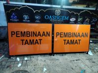 Roadwork Traffic Safety Systems | Portable Reflective Pembinaan Tamat A-Board Sign Supplier in Batu Kawan, Bukit Mertajam & George Town