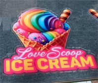 Custom Logo Acrylic + UV Printing