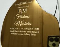 Acrylic Mirror Gold + UV Printing