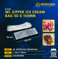 (5150) WL ZIPPER ICE CREAM BAG 50 X 150MM