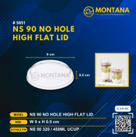 (5851) NS 90 NO HOLE HIGH FLAT LID