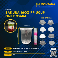 (4203)  SAKURA 16OZ PP UCUP ONLY 95MM
