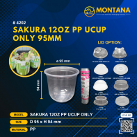 (4202)  SAKURA 12OZ PP UCUP ONLY 95MM