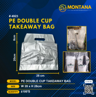 (4923) PE DOUBLE CUP TAKEAWAY BAG