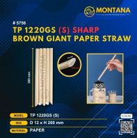 (5756) TP 1220GS (S) SHARP BROWN GIANT PAPER STRAW