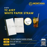 (5372)  TC 6197  WHITE PAPER STRAW