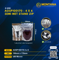(4208) SEMI MET STAND ZIP AOSP100170 4 x 6