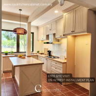 Solid Nyatoh Kitchen Cabinet @ Subang Jaya