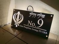 Stainless Steel Laser Cutting Number Plate