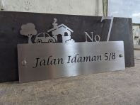 Stainless Steel Laser Cutting Number Plate