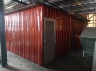 Metal Deck Storeroom on Top of The Building