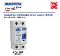 Maxguard 63A 2 Pole 0.03A (30mA) ELCB (Type A)