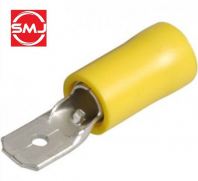 MDD5-250/ MDD 5-250 Male Wire Connector Terminal/ Male Insulated Spade/ Wire Cable Connector/ Crimp Terminal/ Ring Terminal (Yellow)