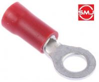 RV1-6/ RV 1-6 Ring Insulated Wire Connector Terminal/ Wire Cable Connector/ Crimp Terminal/ Ring Terminal (Red)