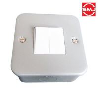 Wilco W1382/ W 1382 2 Gang 2 Way Metalclad Switch