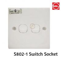 Lemax S802-1 2 Gang 1 Way Switch