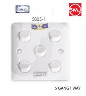 Lemax S805-1 5 Gang 1 Way Switch