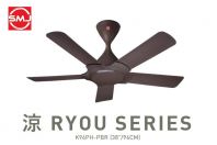 KDK K96PH-PBR 38" 5 Blade Remote Control Ceiling Fan (Copper Brown)