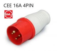 CEE 014 16A 4 Pin Industrial Wall Plug/ Industrial Plug/ Industrial Socket (Red)