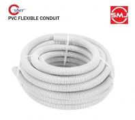 Cyber 25mm (1") PVC Flexible Conduit/ PVC Flexible Tubing (White)