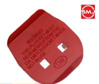 JEC 2 Pin Adaptor/ Multi Color Plastic Safety Plug Key 2 Pin Converter/ 2 Way 13A Safety Plug Key/ 2 Way Safety Plastic Plug Key