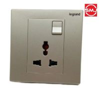 Legrand GA32103CH/ GA32103CHMY 13A Universal Switch/ Universal Socket/ International Socket/ International Switch Socket (Champagne)